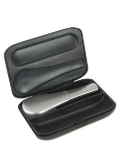 Metall Pur-Pfeife mit Schiebedeckel, silber matt |...