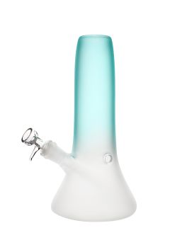 Rocket Man sandblasted Glass-Bong toppart color Light-Blue