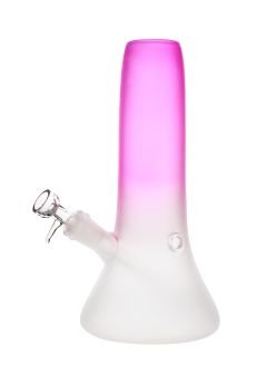 Rocket Man sandblasted Glass-Bong toppart color Pink
