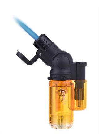 PROF Rotary Angle Blue Flame Torch Gasbrenner, sort. Farben orange