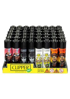 Clipper Feuerzeuge groß, HIP HOP LEGENDS - Black Cap Biggi smalls