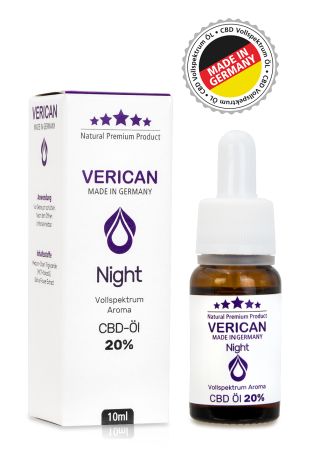 Verican Night CBD Vollspektrum Aroma Öl 20%