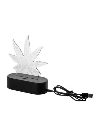 3D-Leuchte Cannabis Leaf