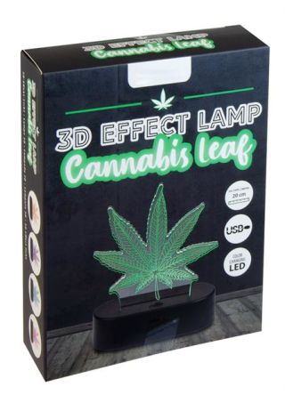 3D-Leuchte Cannabis Leaf
